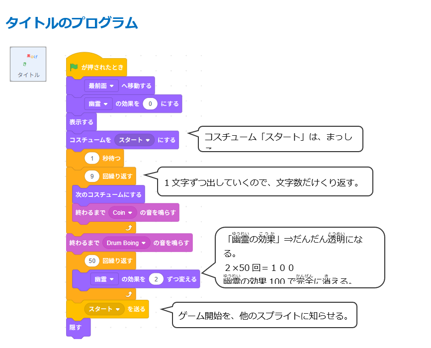 （応用１）動きのあるタイトルをつくろう３