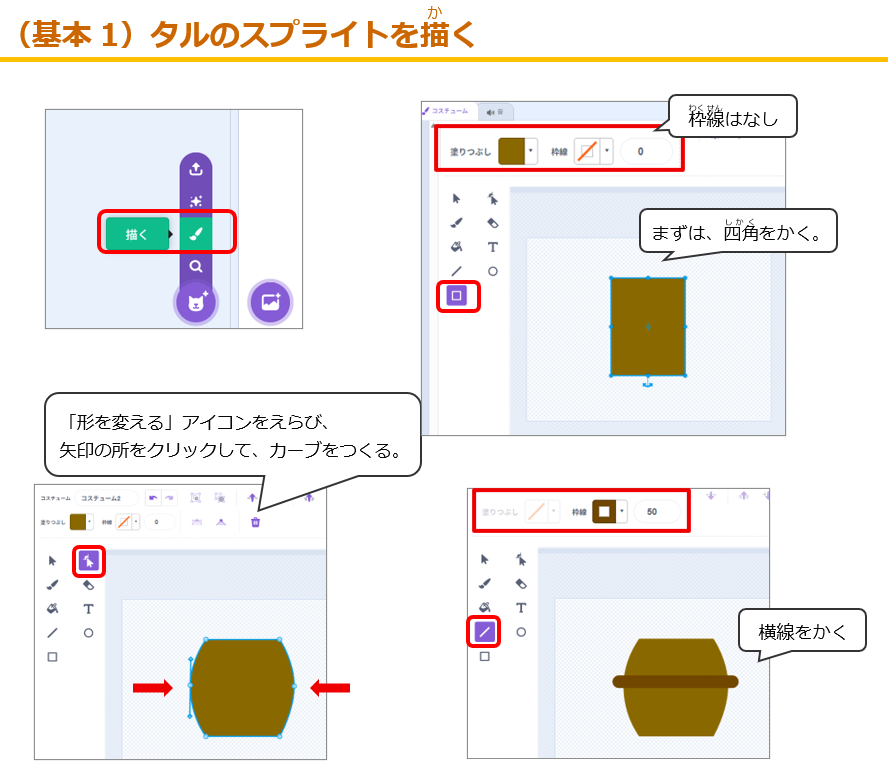 （基本１）タルのスプライトを描く